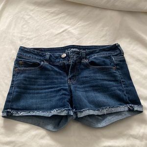American Eagle midi denim shorts